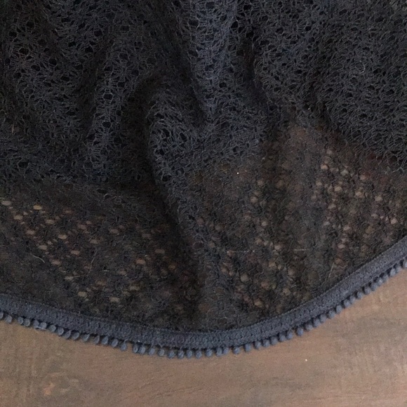 VICTORIA'S SECRET LONG BLACK CROCHET SWIM COVERUP - Picture 10 of 11